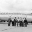 Cursa venită cu oficialităţi la inaugurarea aerogării noi, în iunie 1982