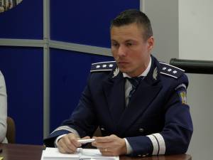 Comisarul-şef Ionuţ Epureanu, purtătorul de cuvânt al poliţiei judeţene