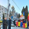 Tineri din cadrul ATOS, purtând steaguri tricolore, au depus buchet de flori la statuia marelui poet național Mihai Eminescu
