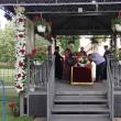 Moaștele Sfântului Mare Mucenic Ioan cel Nou au fost depuse ieri dimineață în curtea mănăstirii spre închinare
