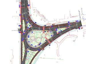 Sensul giratoriu de la intersecția Calea Obcinilor cu bulevardul principal