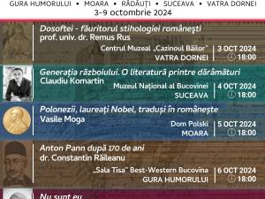 O serie unică de conferințe-concert în Vatra Dornei, Suceava, Moara, Gura Humorului și Rădăuți