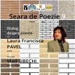 Dialog despre poezie cu poeta Laura Francisca Pavel, la Seara de Poezie de vineri, organizată de Casa de Poezie Light of ink