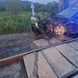 Au scăpat fără leziuni după ce BMW-ul cu care se deplasau a fost acroșat de trenul Timișoara-Iași