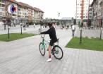 Poliţiştii au venit cu „bicicleta beată” în centrul Sucevei